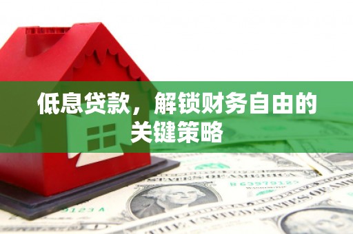 西屯低息贷款，解锁财务自由的关键策略