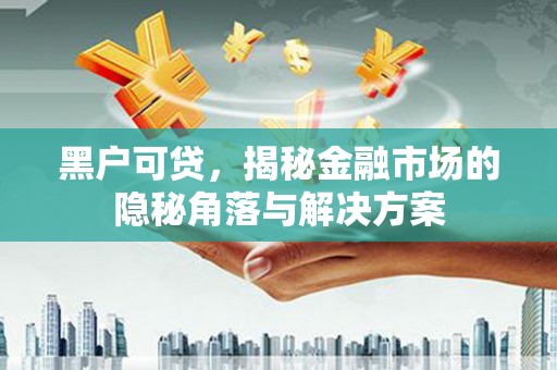 西屯黑户可贷，揭秘金融市场的隐秘角落与解决方案