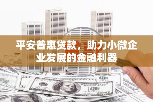 西屯平安普惠贷款，助力小微企业发展的金融利器
