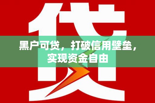 西屯黑户可贷，打破信用壁垒，实现资金自由