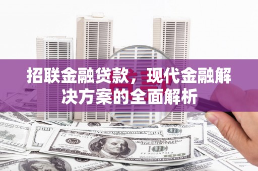 西屯招联金融贷款，现代金融解决方案的全面解析