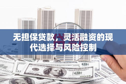 西屯无担保贷款，灵活融资的现代选择与风险控制