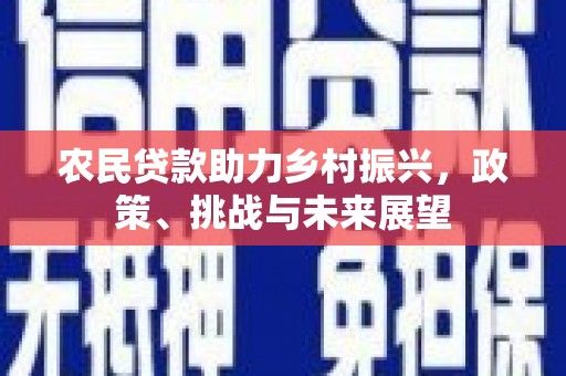 西屯农民贷款助力乡村振兴，政策、挑战与未来展望