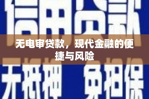 西屯无电审贷款，现代金融的便捷与风险