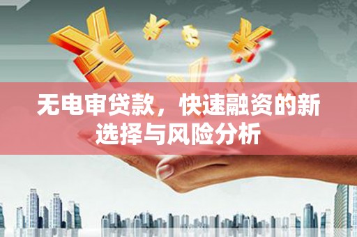 西屯无电审贷款，快速融资的新选择与风险分析