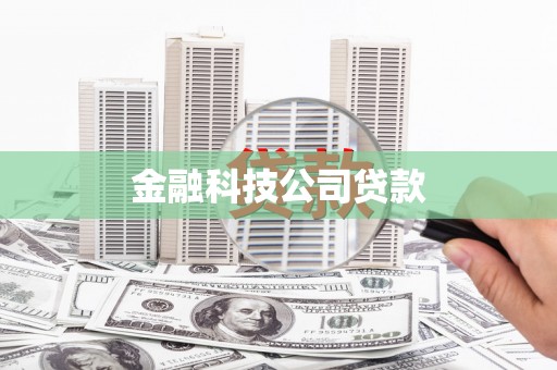 西屯金融科技公司贷款